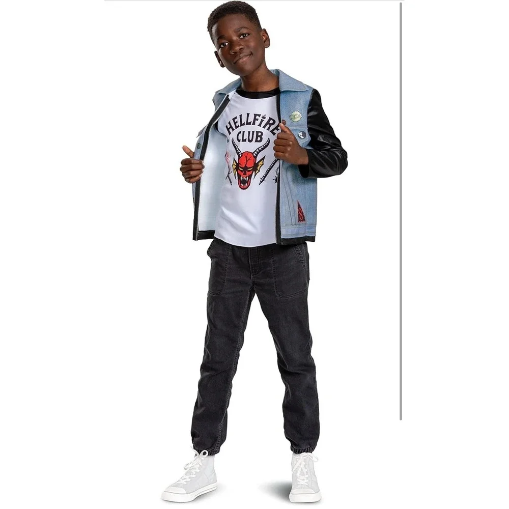 Stranger Things Eddie Costume Youth Medium (8) Jacket Officially Licensed NEW